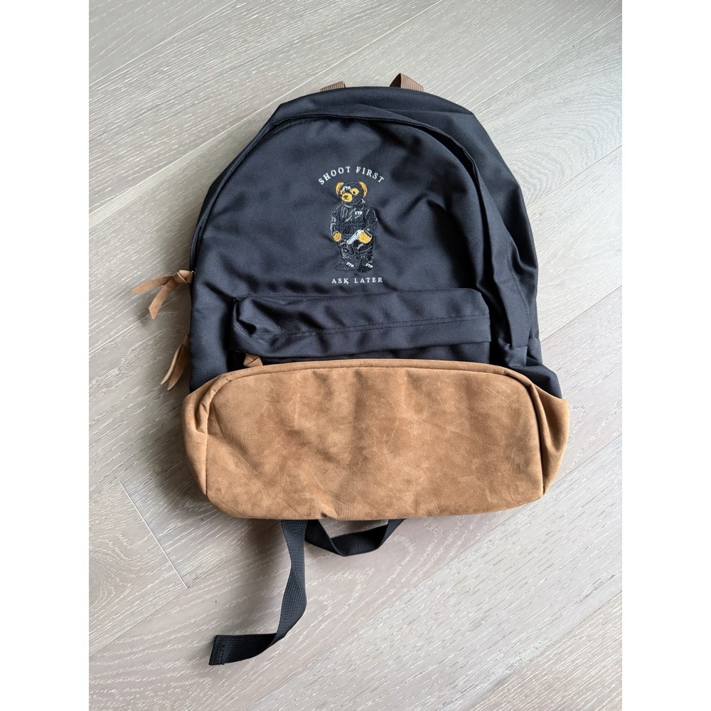 FTP Bear Backpack Black F*ck The Population BRAND NEW ✅❤️ SHIPS ASAP Streetwear